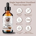 thumbnail image 5 of Bella Terra Oils Moroccan Argan Oil. 2oz. 100% Pure. Cold-pressed. Unrefined. Rich in Vitamin E. Natural Moisturizer for Hair, Skin, Beard, Stretch Marks C2, 5 of 10