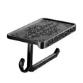 thumbnail image 1 of Moyic Soporte de baño de aluminio sin perforaciones, soporte de papel montado en la pared con estante espacioso para baño de cocina Juegos de accesorios de baño Negro Moyic HA024480-02, 1 of 6