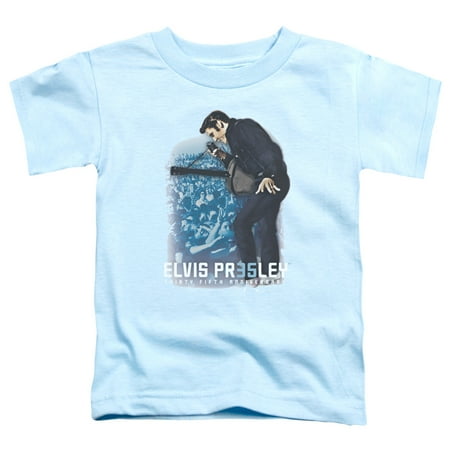 Treviso Three Light - Trevco ELVIS PRESLEY 35TH ANNIVERSARY 3 Light Blue Toddler Unisex T-Shirt