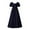 Navy, variant on Women 50s 60s Vintage Sleeveless Cocktail Swing Dress 1950s Audrey Rockabilly Prom Party Dress Purple M