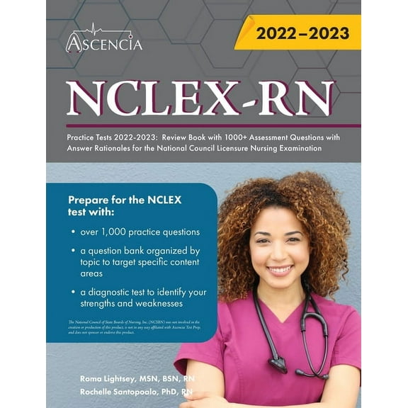 NCLEX-RN Practice Tests 2022-2023: Review Book with 1000  Assessment Questions with Answer Rationales for the National C, (Paperback)
