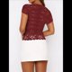 thumbnail image 5 of Camisa de Corta de Encaje para Mujer, Corte Bajo, Estilo Y2K, Corte Entallado, Ideal para Salir, Discotecas y Conciertos Vino Tinto S, 5 of 7