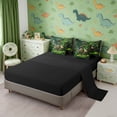 thumbnail image 4 of Erosebridal 3D Tyrannosaurus Rex Bedding Comforter Set for Kids, Green Jungle Leaves Full Bedding Set, 4 of 6
