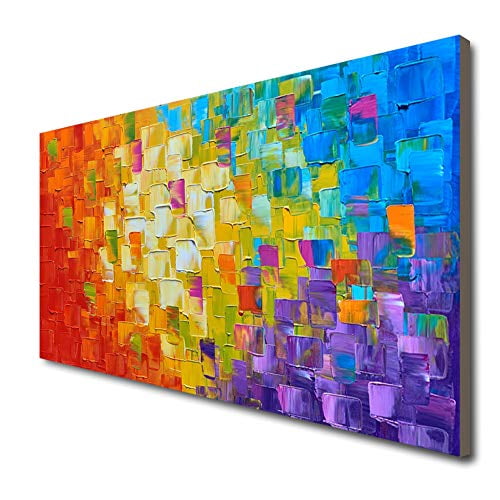 Seekland Textured Abstract Oil Paintings on Canvas Modern Art Decor Wall