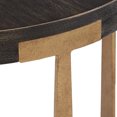 thumbnail image 6 of Weston Home Ario Wood and Metal T-Brace Round End Table, Brown Finish, 6 of 8