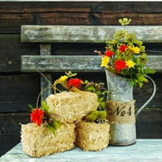 Small Hay Bale, Craft Supplies, Floral, Bulk Craft Accessories, 1 Piece, Natural
