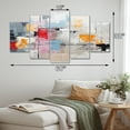 thumbnail image 4 of Designart "Textile Euphony I" Abstract Collages Art Living Room Set, 4 of 5