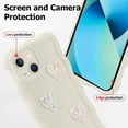 thumbnail image 4 of Compatible with iPhone 13 6.1" 2021 Silicone 3D Love Heart Phone Case, Colors Love Heart Wavy Frame Full Protection for iPhone 13 Soft TPU Shockproof Phone Cover for Women Girls, 4 of 12