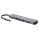 thumbnail image 4 of Convertidor de estación de acoplamiento para computadora portátil multifunción 8IN1 USB-C Tipo-C a PD + USB * 2 + HDTV + Tipo-C + SD + TF + RJ45, 4 of 8