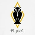 thumbnail image 3 of CafePress - Psi Upsilon Owl T Shirt - 100% Cotton Ringed T-Shirt, 3 of 4