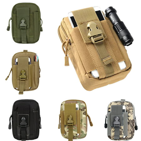 Military Tactical MOLLE Phone Pouch Waist Belt Bag Pack ,Compact 1000D Multipurpose Utility Gadget Belt Waist