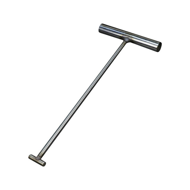 tredstone Manhole Hook Tool Trampoline T Handle Hook for Single Stainless Steel Moving 8mmx60cm