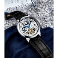 thumbnail image 5 of Men's 371.01 Legacy Automatic Self Wind Black Genuine Leather Strap Watch, 5 of 12