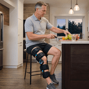 Orthomen Hinged Knee Brace Recovery Immobilization after Surgery, Adjustable Knee Support Orthosis