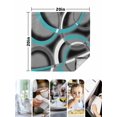 thumbnail image 4 of Turquoise Geometric Cloth Napkins Set of 4 Reusable Dinner Napkins, Grey Classic Abstract Lines Striped Cocktail Napkin Washable Table Napkins for Wedding/Holiday Party/Baby Shower 20"x20", 4 of 7