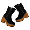 thumbnail image 4 of Botas de gamuza negra para mujer, 4 of 4