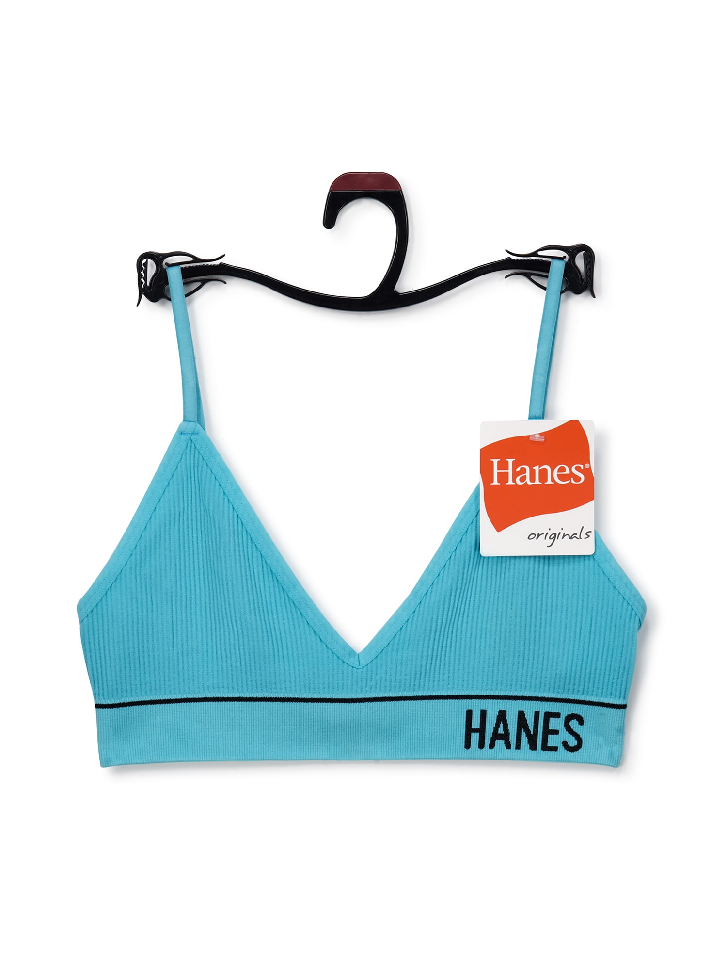 Hanes Originals Women’s Seamless Rib Triangle Bralette, ComfortFlex Fit,  Style MHB005