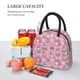 thumbnail image 5 of Fotbe pink Holiday Joy Bolsa de Almuerzo con Estampado, Lonchera Aislada, Contenedor de Comida Reutilizable Tipo Cooler a Prueba de Fugas, 5 of 6