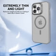 thumbnail image 4 of Allytechgroup iPhone 15 Pro Max Magnetic Case with Lens Protector, Lens Kickstand Matte Translucent Wireless Charging Shockproof Anti-Scratch Hard Cover Shell for Apple iPhone 15 Pro Max, Gray, 4 of 13