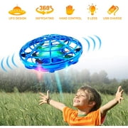 Drones for Kids Hand Controlled - UFO Flying Ball Mini Drone Quad Induction Sensors Hover Star Mini-Drone Toy For Boys Girls Best for Beginners Kids Age 4 5 6 7 8 9 10 11 12 (Blue)