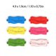 thumbnail image 4 of Accesorio de costura Característica de accesorio de tela con botón de 2 orificios 100 piezas de botones únicos con forma de etiqueta ondulada para manualidades para ropa ANGGREK Otros, 4 of 8
