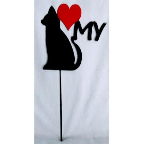 The Lazy Scroll catheart Cat Love My Heart Sign