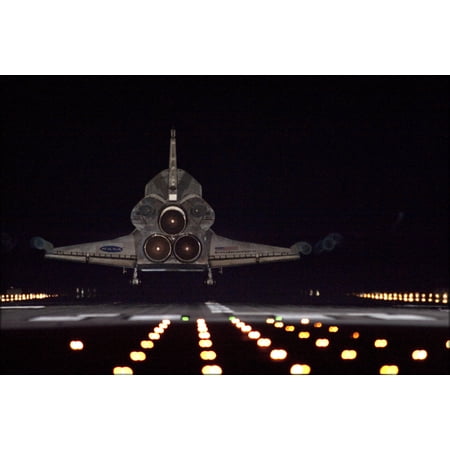 24"x36" Gallery Poster, STS-134 space shuttle landing at Kennedy Space Center