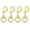 thumbnail image 1 of Uxcell 4 Pcs Clips à Pression Pivotants pour Drapeau, 4.1 Pouces Clips en Alliage Robustes pour Mât de Drapeau, Ton Or, 1 of 6