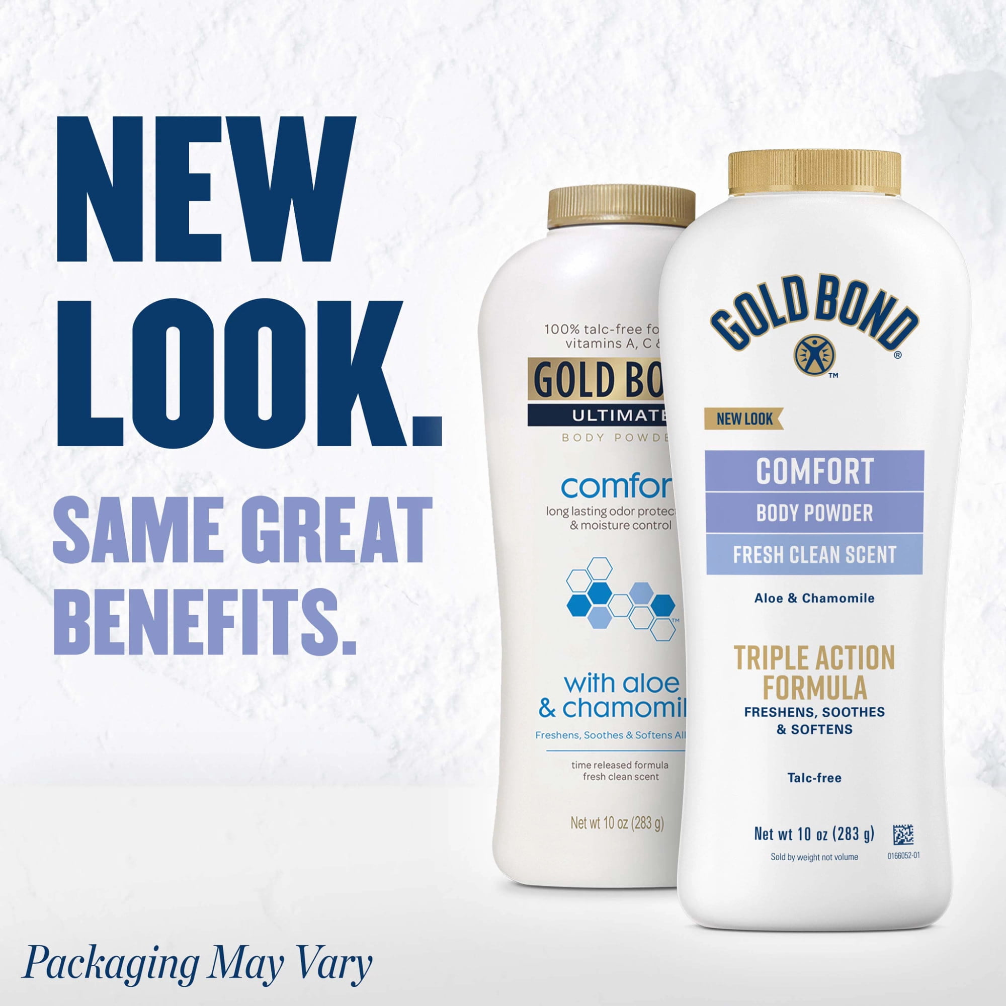 Gold Bond Comfort Body Powder for Men and Women, 10 oz., Talc-Free, Fresh Clean Scent With Aloe and Chamomile