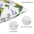 thumbnail image 3 of Pofeuu Lavender Flowers Print Double-sided plush pillowcase Square Throw Pillow Covers Pillows Cover for Living Room Bedroom Sofa Couch Cushion Cover（No pillow core）-16"x16", 3 of 7