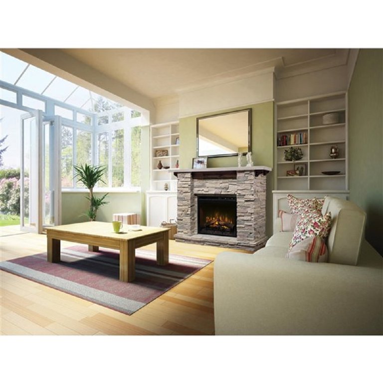 Dimplex Featherston 61 inch Electric Fireplace Mantel Package - Stone,  GDS26L5-1152LR - Walmart.com