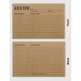thumbnail image 3 of Inkdotpot 4x6 Inch Recipe Cards (Set of 50) , Thick Double Sided Premium Card Stock- Modern Style Kraft Recipe Notecards for Weddings- Bridal- Baby Shower - Classic Theme, 3 of 6