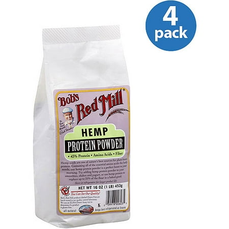 Bob's Red Mill Hemp Protein Powder, 14g Protein, 1.0 Lb, 4 (Best Hemp Protein Powder Brand)