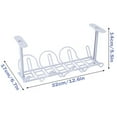 thumbnail image 4 of CAROOTU Under Desk Cable Management Tray Sturdy Table Bottom Wire Management Rack for Office Home New, 4 of 7