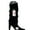 Black, variant on AYYUFE Women Winter Warm Crochet Knit High Knee Leg Warmer Leggings Boots Decor Socks