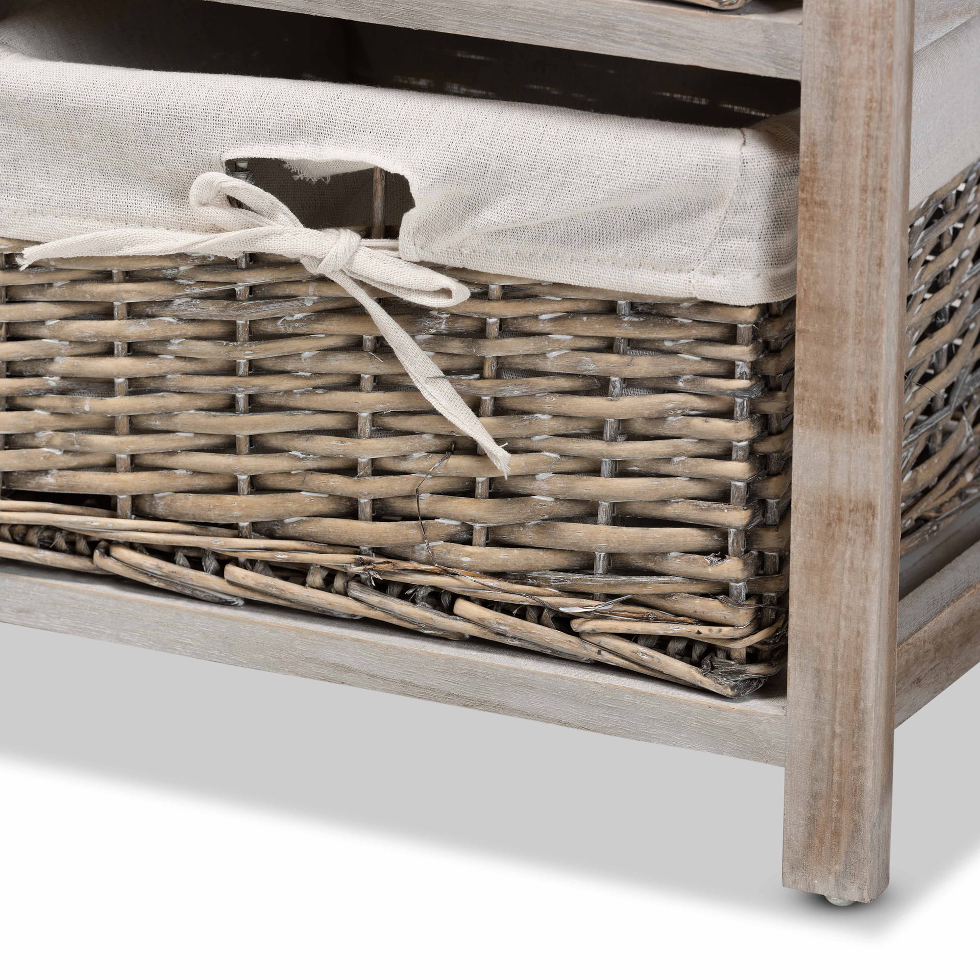 Wholesale Interiors Diella 2-Drawer Storage Unit with Basket