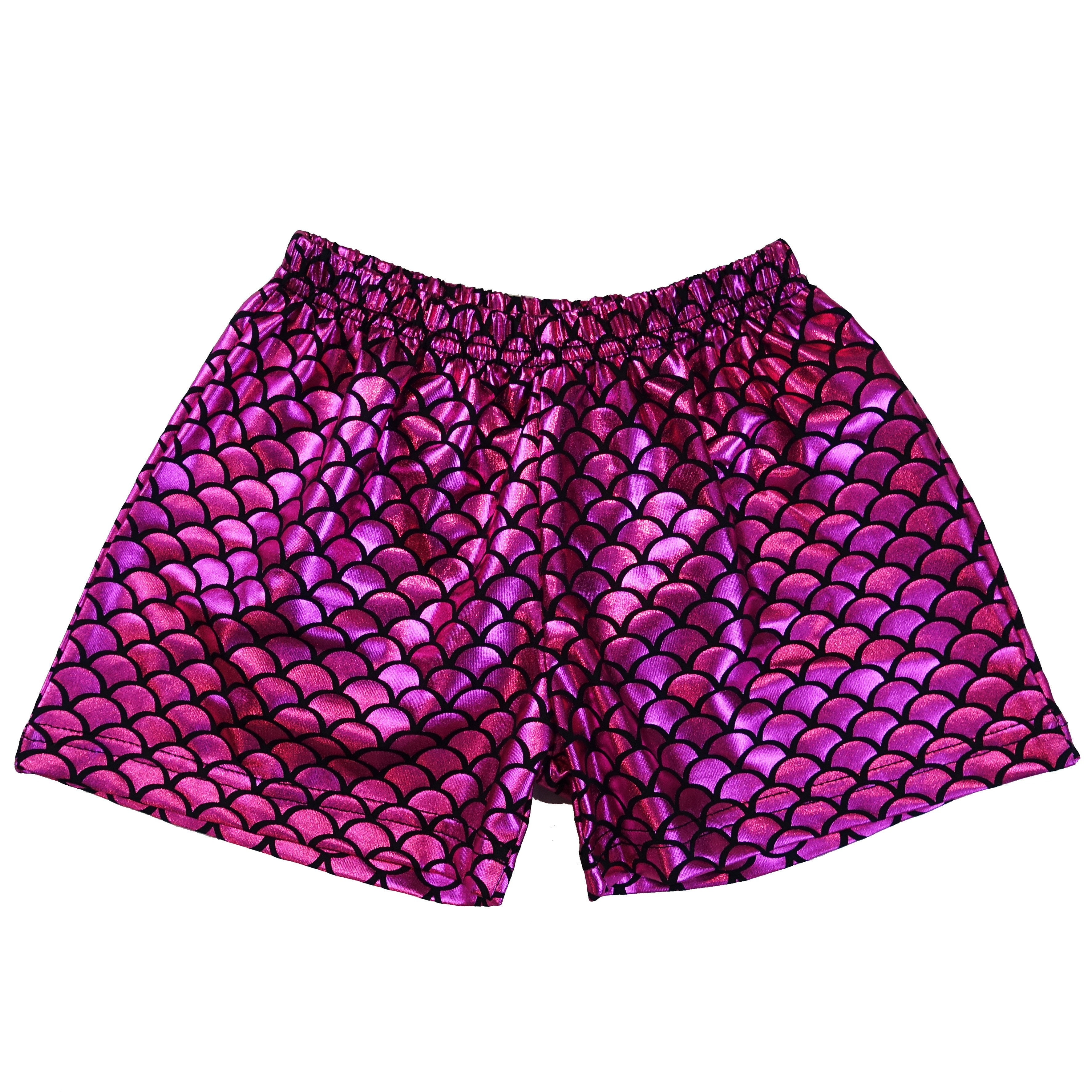 Wenchoice Hot Pink Mermaid Athletic Shorts Toddler & Girls Xl(7Y8Y