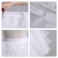 thumbnail image 4 of Jupons Courts Blancs pour Filles Jupons de Mariage Multi-Couches en Tulle Sans Os Jupon Simple Mini pour Robe de Mariée, 4 of 8