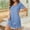 Blue, variant on Lutiedan Nightgowns for Women Short Sleeve Crew Neck Short Nightshirt Summer Soft Cooling Pajamas Dress Casual Sleepwear
