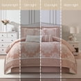 thumbnail image 4 of Nanshing Therese 7 Piece Comforter Set, Queen, Blush, 4 of 4