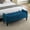 Blue, variant on Velvet Storage Bench, Upholstered Bed Bench with Storage, End of Bed Ottoman with Wooden Legs,Bedside Storage Bench for Bedroom, Living Room, or Entryway, Teal