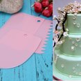 thumbnail image 2 of Batería de Cocina 3 piezas de plástico masa glaseado Fondant raspador decoración de pasteles herramienta para hornear (rosa) Likrtyny Libre de BPA, 2 of 3