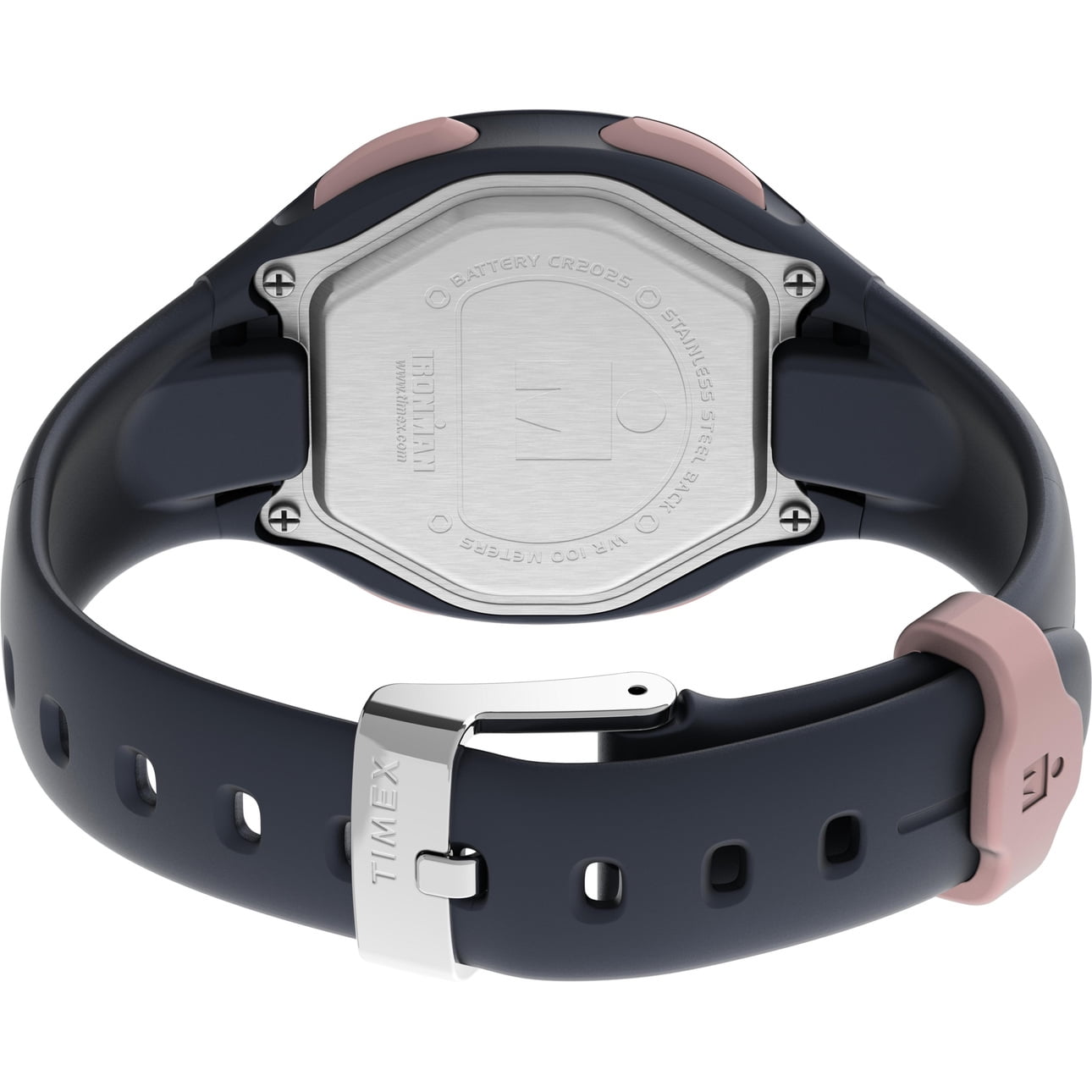 Timex Women's Ironman Transit 33mm Blue/Rose Gold-Tone Watch, Resin Strap