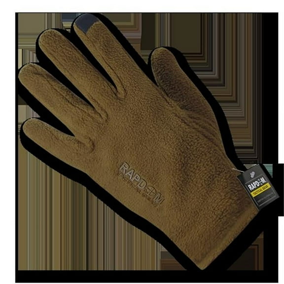 Polar Fleece Gloves, Coyote, XL