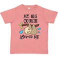 thumbnail image 3 of Inktastic My Big Cousin Loves Me with Sloth and Hearts Boys or Girls Toddler T-Shirt, 3 of 5