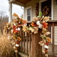 thumbnail image 3 of ChicYu Artificial Fall Maple Leaf Garland with Lights, Pumpkin Berry Vine for Mantel, 170cm LED Lighted Autumn Garland, Home Decor for Thanksgiving Party, Guirnalda de Otoño con Luces, 3 of 9