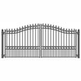 thumbnail image 1 of ALEKO Black London Style Steel 12 x 6 ft Dual Swing Driveway Gate, 1 of 11