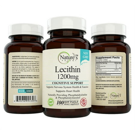 Nature's Potent™- Lecithin 1200 mg, Non-GMO Supplement
