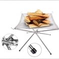 thumbnail image 4 of Portable Outdoor Fire Pit Upgraded Camping Fire Pit Foldable Mesh Fire Pits for Camping, Campfire with Carrying Bag, 4 of 5
