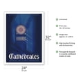 thumbnail image 2 of Cathedrals - Jewels of French Art - SNCF (French National Railway Company) - Vintage Travel Poster by G. Bourdier c.1938 - Bamboo Fine Art 290gsm Paper Print (Unframed) 24x32in, 2 of 4